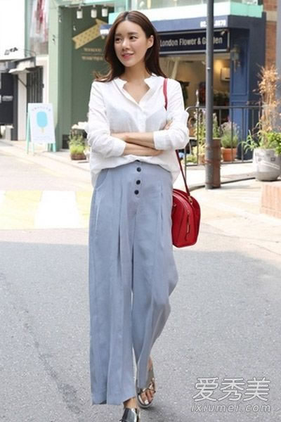 担心穿阔腿裤显矮显胖?几个绝招让你告别尴尬