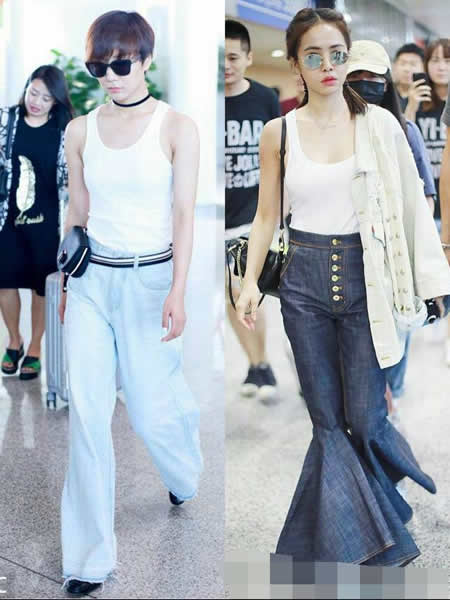 王珞丹蔡依林撞衫背心差距真大?（组图）