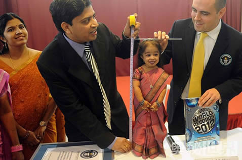 世界上最矮的女人:吉尼斯认证62.8厘米 世界上最矮的女人:吉尼斯认证62.8厘米