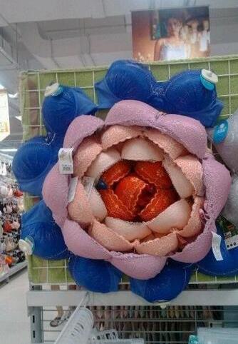 超市创意摆放搞笑图