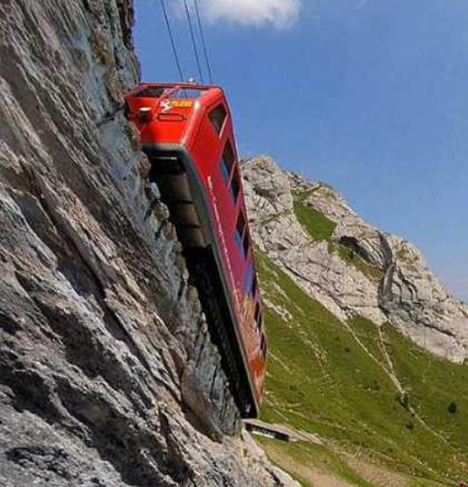 世界上最陡峭的铁路：120年零事故（图）