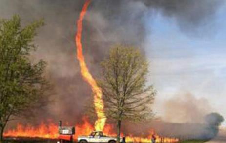 排名龙卷风：世界五大火焰龙卷风排名（图）