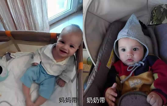 看了奶奶带娃和妈妈带娃后笑喷（组图）