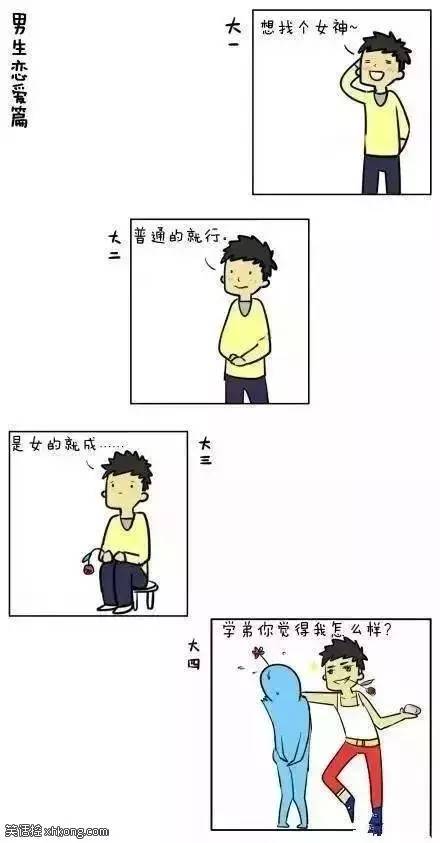 大学男生恋爱篇，结局很现实啊
