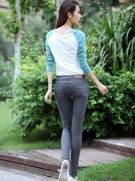 简约时尚紧身裤打造优雅女人,精致而且洋气