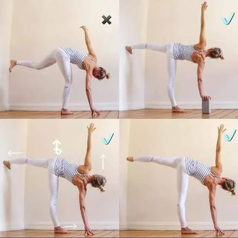 瑜伽体式标准图解：9个经常容易做错的瑜伽体式