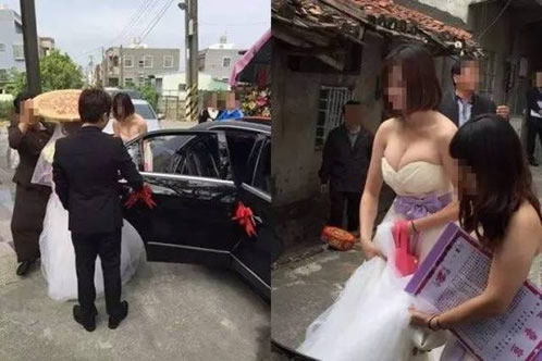 农村结婚伴娘上演不雅一幕：闺蜜当伴娘被抢镜了