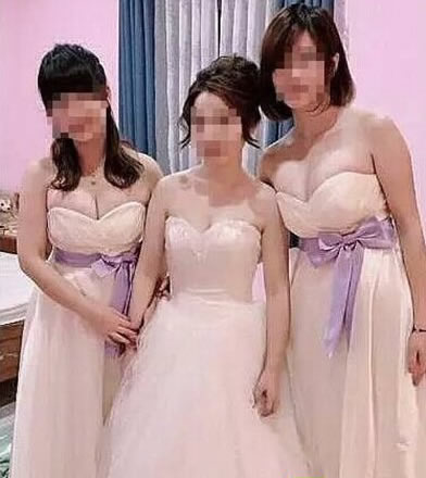 农村结婚伴娘上演不雅一幕：闺蜜当伴娘被抢镜了