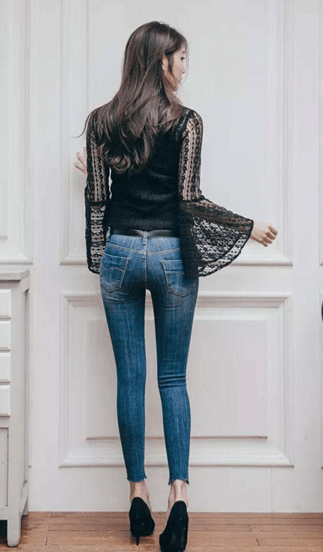 紧身裤柔和的线条2018：紧身牛子裤穿出不一样的自己