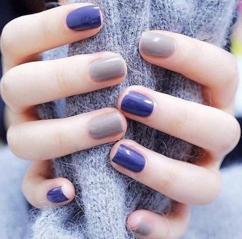 2018简约清新的春季美甲款式图片：春季美甲图片欣赏