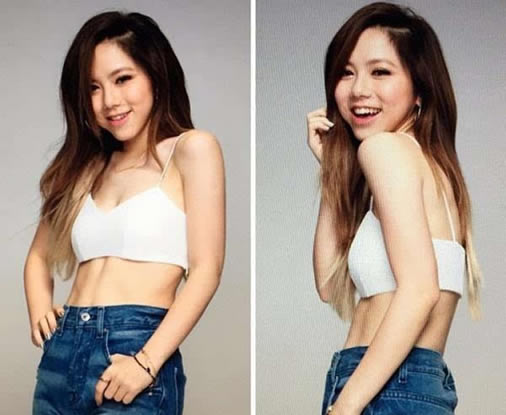 邓紫棋腹肌：看了邓紫棋的腹肌惊呆了（图）