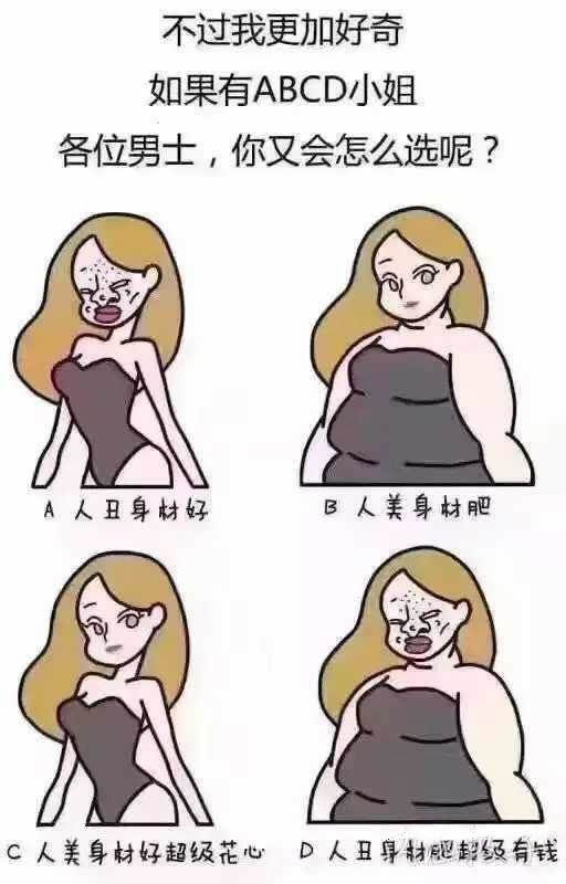 未婚的男士选哪个，经历过婚姻的男士，如果再来一次，你又会怎么选呢