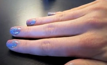 大理石美甲图片：步骤图解教你简单好看的大理石美甲