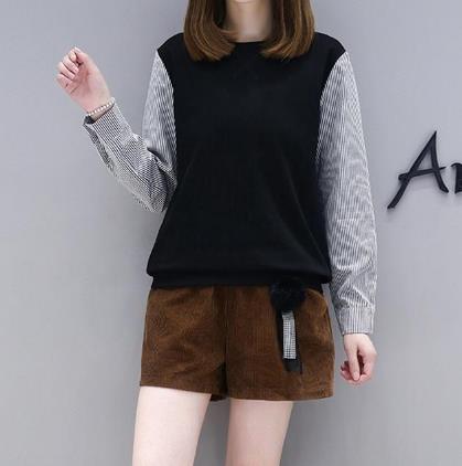 2018流行pu靴裤打底配一件蕾丝衫：显高又有女人味