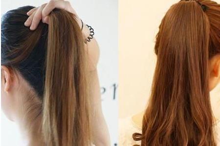 扎马尾简单好看：马尾辫怎么扎好看简单（图）