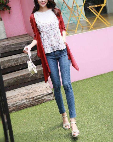 紧身裤穿着清爽如邻家女孩儿：气质满满（图）