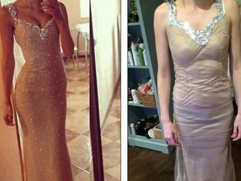 最经典买家秀与卖家秀上演：买时兴奋穿上郁闷（图）