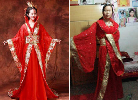 最经典买家秀与卖家秀上演：买时兴奋穿上郁闷（图）