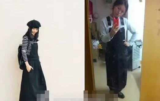 最经典买家秀与卖家秀上演：买时兴奋穿上郁闷（图）