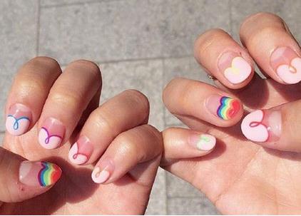 可爱清新美甲图片2018款式：韩式美甲图片大全