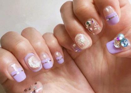 可爱清新美甲图片2018款式：韩式美甲图片大全