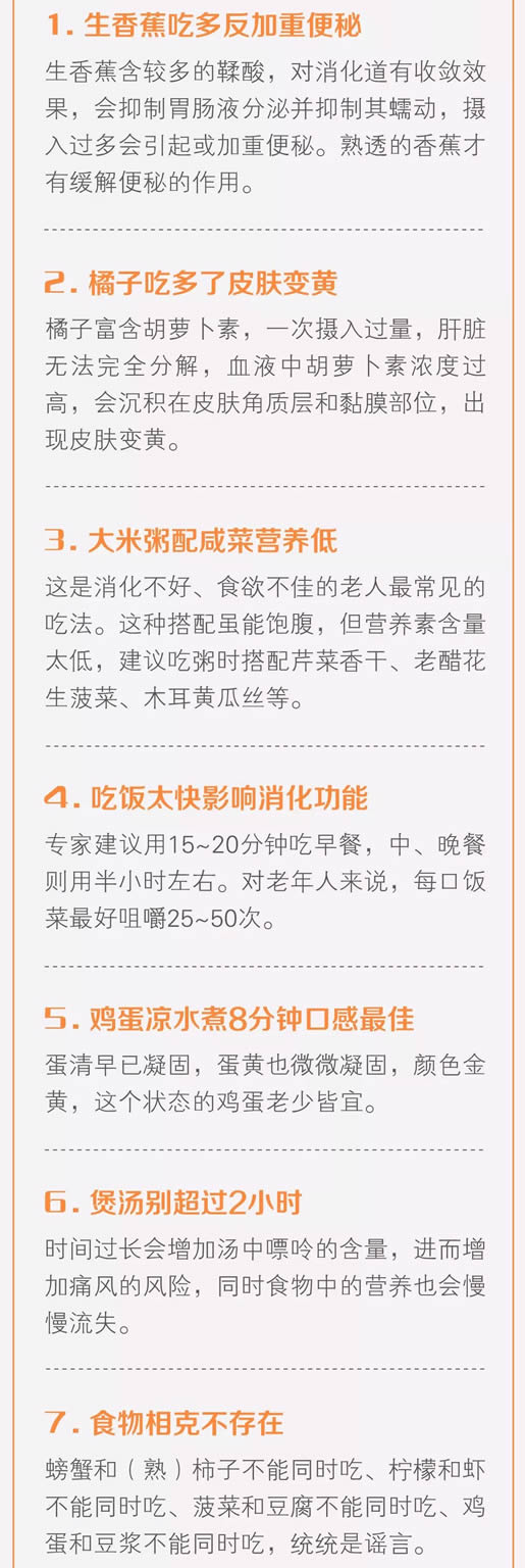 2018珍藏篇!医生才知道的50个健康常识!（图解清单）