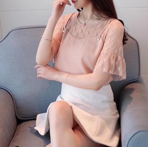 雪纺衫清新甜美又好穿：减龄又洋气透气又时尚