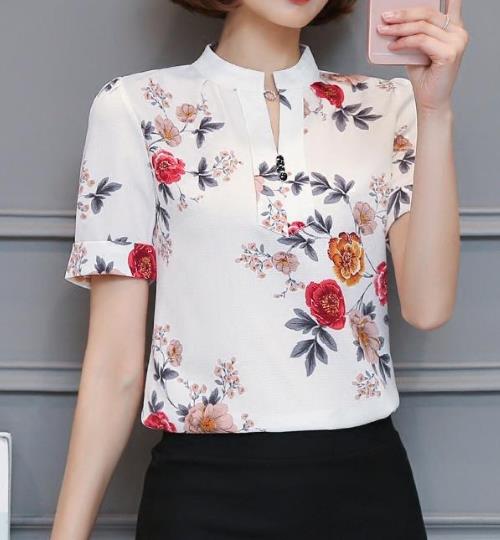 雪纺衫清新甜美又好穿：减龄又洋气透气又时尚