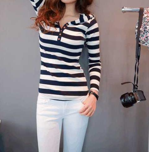 紧身裤小清新十足：甜美婉约（图）