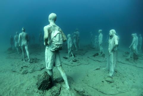 海底雕塑博物馆，世界最大海底雕塑博物馆（图）