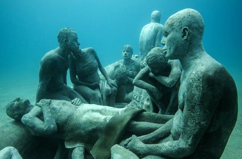 海底雕塑博物馆，世界最大海底雕塑博物馆（图）