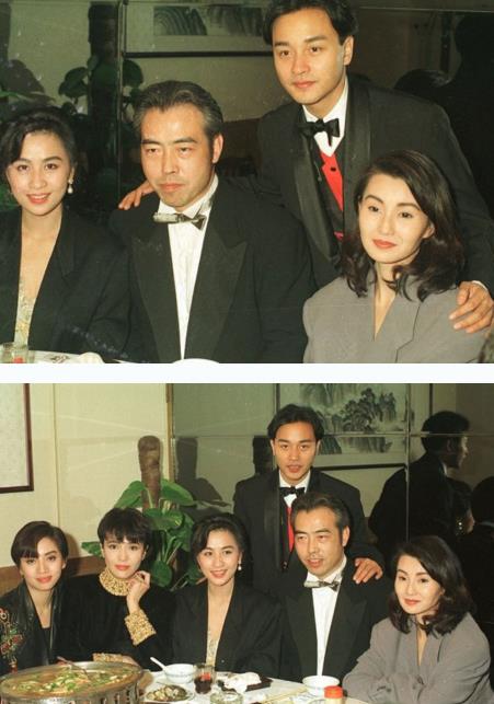张国荣巩俐旧照曝光：张国荣巩俐互吻,张国荣与众星珍贵合影照