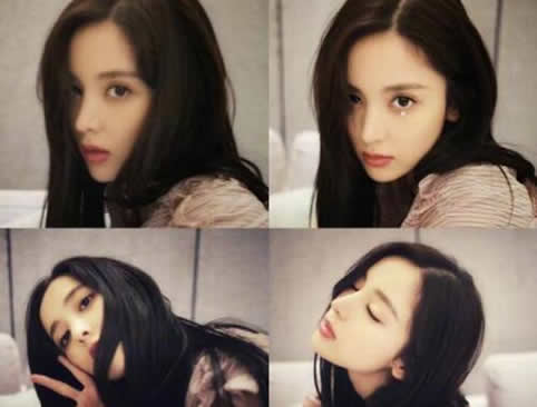 娜扎送睡前福利卖萌：自拍绷不住笑,古力娜扎各种美照