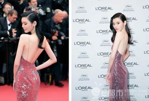 奚梦瑶露香肩美背：迷人东方韵味,超模奚梦瑶摔跤现场图