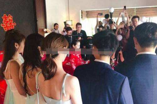 付辛博接亲现场含泪告白颖儿:我会养你一辈子（组图）