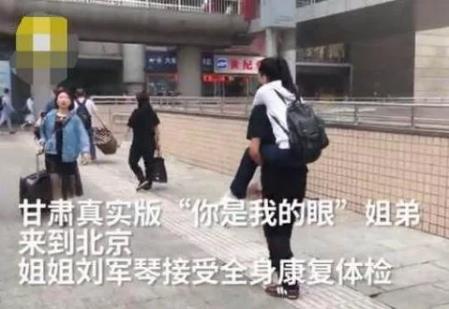 残疾姐弟登长城：心甘情愿做你的眼情比山高（图）