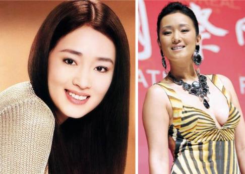 54岁巩俐近照曝光：透视装搭配红色长裙,巩俐年轻时图片