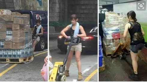 香港女搬运工火了:短裤t恤打扮好,美女搬运工朱芊佩资料照 香港女搬运工火了:短裤t恤打扮好,美女搬运工朱芊佩资料照