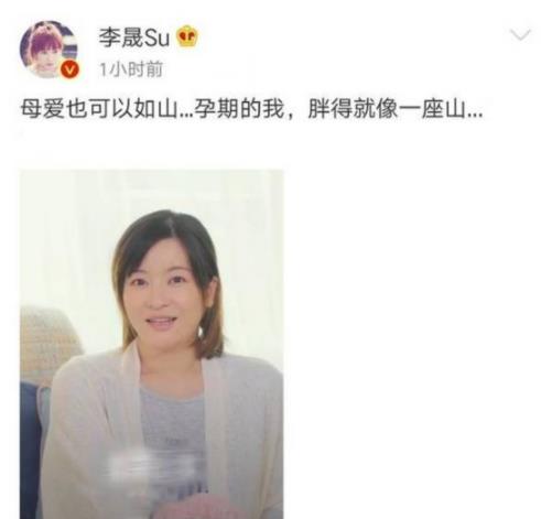 李晟产后当众称体重 自嘲孕期胖成一座山（组图）