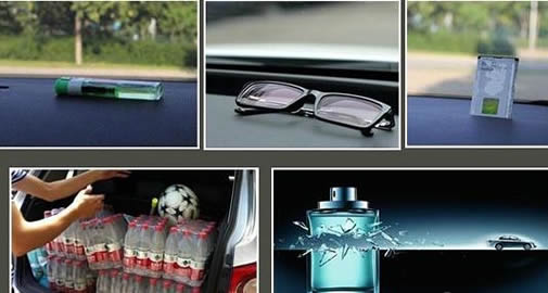 车里七种物品成炸弹：炎热夏季车内禁放七大物品（图）