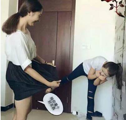 妹子为了拍照也是拼了