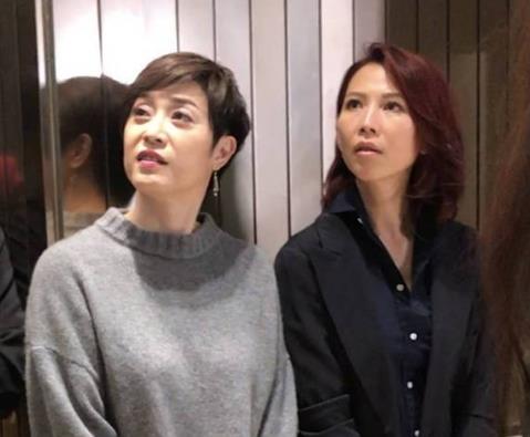 蔡少芬陈法蓉热聊：两位不老女神,气质出众衣着朴素