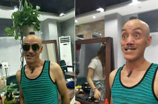 50岁农民因长得像光头强走红