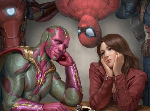 幻视和绯红女巫什么时候好的：幻视和绯红女巫亲上了（图）