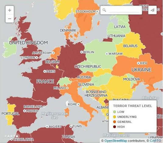最危险旅游国家：全球10个旅游最危险国家排行榜