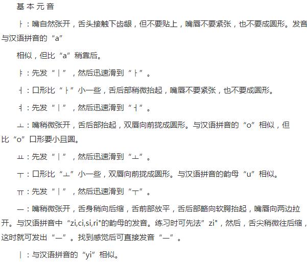 拼音字母表：韩语拼音字母表读法及发音（图）