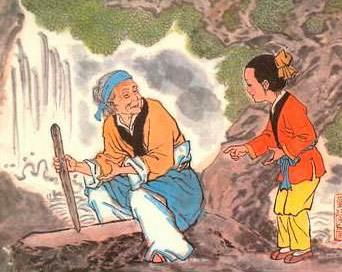 成语故事:铁杵磨针唐朝著名大诗人李白小时候不喜欢念书,常常逃学,到