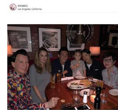 陈冠希姐姐晒家庭照：一家人非常温馨和谐