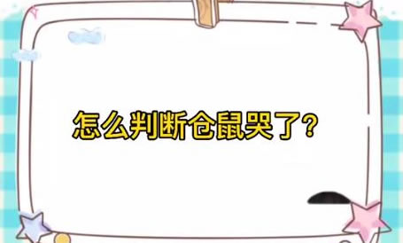 怎么判断仓鼠哭了,什么原因会让仓鼠哭了 怎么判断仓鼠哭了,什么原因会让仓鼠哭了