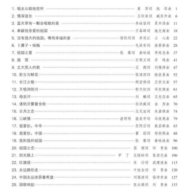 歌颂党的100首歌